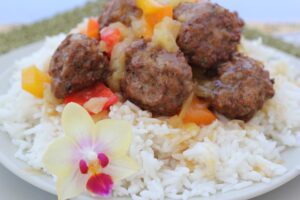 Aloha Meatballs from The Organized Cook