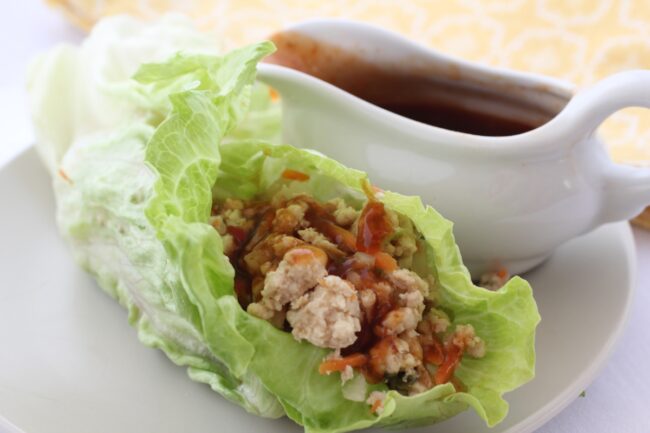 Chicken Lettuce Wraps by The Organized Cook