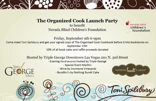 The Organized Cook Launch Party Invitations