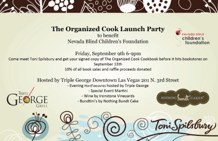 The Organized Cook Launch Party Invitation