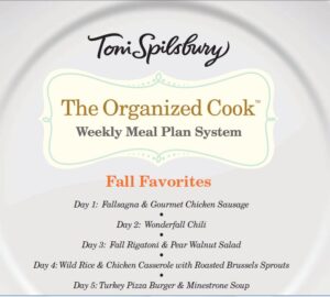 meal planning with The Organized Cook Weekly Meal Plan System