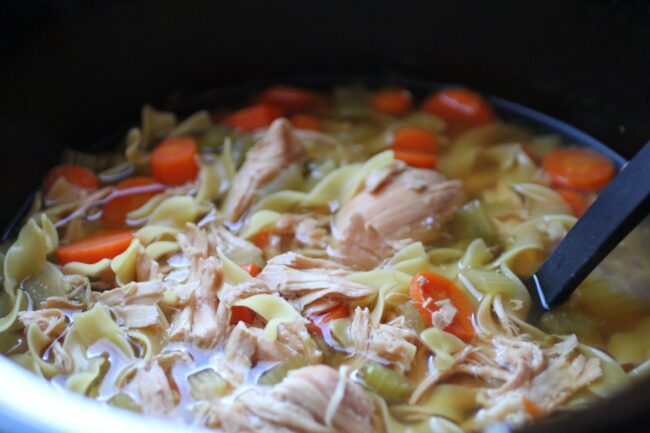 Homemade Chicken Noodle Soup Slow Cooker